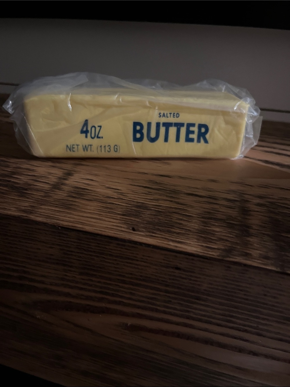 Squishy Foam Salted Butter Stick - Yellow with Blue Text